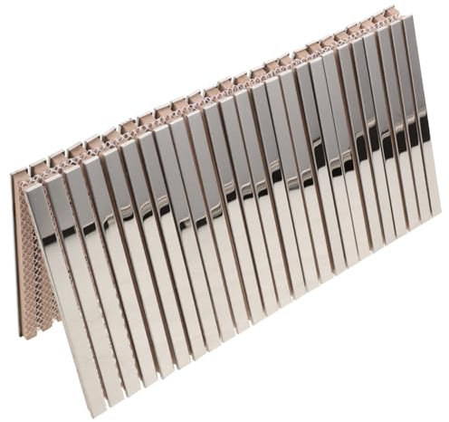 Angoily Azulejos Largos De Espejo Plateado Azulejos Decorativos Para Salpicadero Fondo De Espejo Delicado Para Pared