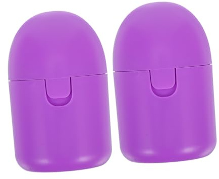 Veemoon Boîte de Rangement Portable en Pp pour Cup Menstruelle Support Hygiénique Femme Pourpre, 2pcs pour Voyage et Usage Extérieur