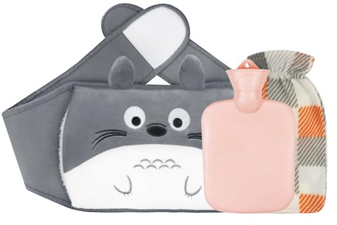 3PCS Borsa dell'Acqua Calda, Borsa dell'Acqua Calda con Morbida Copertura Scaldamani in Peluche, per Collo e Spalle, Schiena, Gambe, Vita Calda, Adatta a Tutti, Regalo di Natale