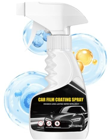 Bilbeläggningsspray 120 Milliliter Regnsäkert Filmåterställare | Regntät Skikt Spray För Skydd Glans Rengöring Till SUV Lastbil Traktor Släpvagn Strålkastare Detaljering
