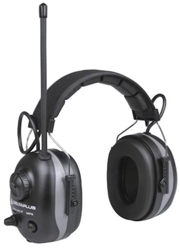 Delta Plus PITRADIO3 Electronic Noise Isolator Radio SNR 27 DB Black/Red Adjustable