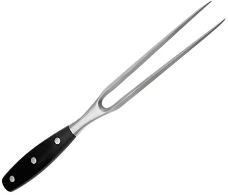 Kakamono Carving Fork, Meat Fork, 12 Inch Cooking Fork, Stainless Steel BBQ Fork, Long Metal Chef Pro Kitchen Forks for Barbecue, Serving, Cooking, Grilling, Roasting
