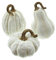 FRANK FLECHTWAREN Kürbis White, im 3er Set, schöne Herbstdeko, ausgefallen, modern