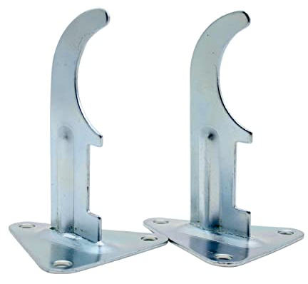 DOJA Industrial | Support Fixation Radiateur | PACK 2 | 75 courbe 1 | Fixation Murale Triangulaire pour Chauffage Mural | Etagere Radiateur Electrique Mural, Radiateur à Eau, Émetteur Thermique