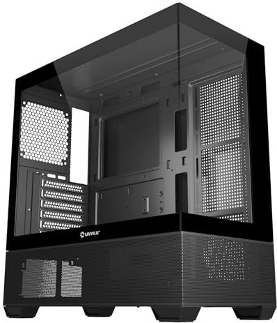 UNYKAch Caja ATX Revelat Black con Capacidad para Tarjetas Gráficas de hasta 425 mm y Refrigeración Líquida de hasta 360 mm