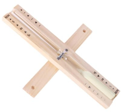 Colcolo Sauna 30 minutes de sablier sable minuteur temps de gestion du temps outil de gestion de sable résistant à la chaleur horloge de sable tournante 30, Beige