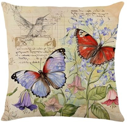Hixingo Halloween Cojines Sofa con Relleno Incluido 45x45 50x50, Relleno Cojin con Funda Almohada Sofa Decorativa Suave y Transpirable para Hogar Cama Sala Bed (Flores de otoño 6,50x50cm)