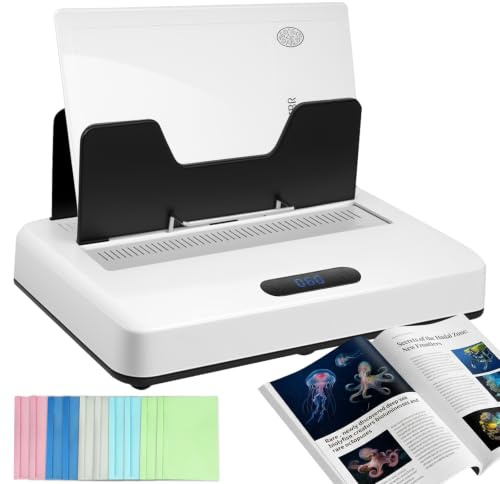 Thermal Binding Machine, Book Binder Machine with 600 Sheets Capacity | Digital Touch Panel with Air Cooling, No Preheat Time, Electric Binder for A4 Letter Size Business Documents, Office