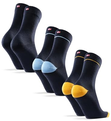 DANISH ENDURANCE Calcetines Senderismo Ligeros, Lana Merino, 3 Pack