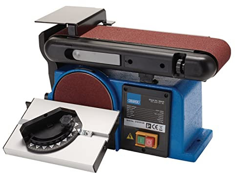 Draper 98420 Belt and Disc Sander, 370W, 230V Blue and Black One Size
