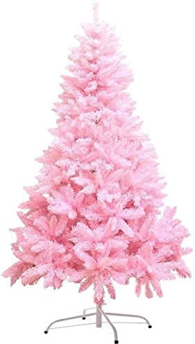 Albero di Natale Pino Rosa da 75 cm 90 cm, Albero Germogliato Rami Pink cameretta Bambina con Supporto Base in Plastica, Pinetto di Natale di Alta qualità (90 cm)