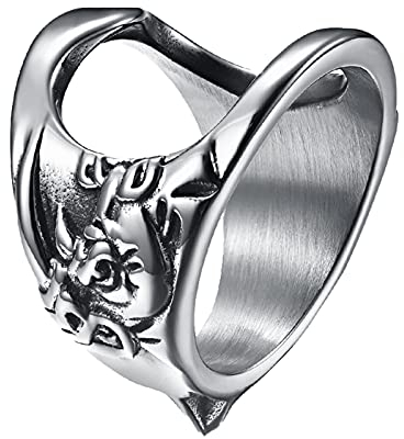 SANWOOD Décapsuleur anneau robuste anti-déformation en acier titane exquis anneau d'ouverture de bouteille outils de fête pour la maison – Couleur primaire 11