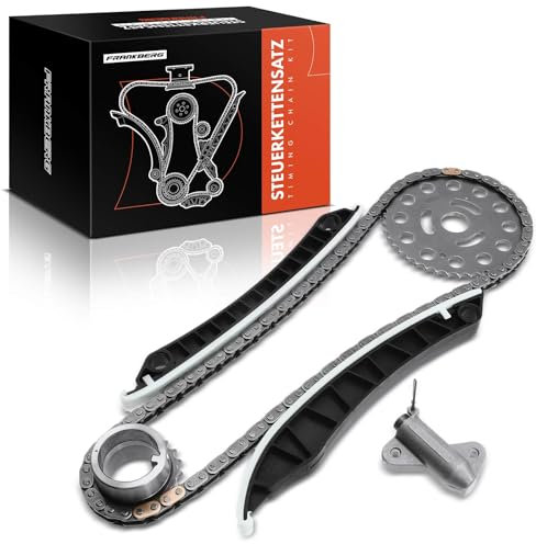 Frankberg 6-teilig Steuerkettensatz Kompatibel mit C-Klasse W205 Vito W447 Qashqai II SUV J11 J11 X-Trail T32 Vivaro B Megan.e CC EZ0/1 Scénic III JZ0/1 Replace# 8200918797