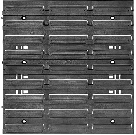 KADAX Parete degli attrezzi, sistema di stoccaggio in plastica PP, scaffalatura da parete in diverse dimensioni, mensola da officina con cassette e supporti per attrezzi (39 x 39 cm)