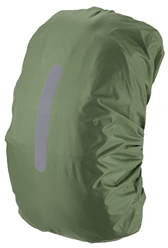 PATIKIL 65-75L Waterproof Backpack Rain Cover, Non-Slip Backpack Cover with Vertical Reflective Strap Stay Dry for Hiking, Camping, Hunting, XL, Olive