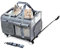 BEAUTYMONKEY.K Katzen Trolley für 2 Katzen - Katzentransportbox für 2 Katzen mit Rollen Katzentransporttasche Groß mit Rädern für Zwei Tiere – Ideal für Tierarzt, Autoreisen(55x44x33cm)