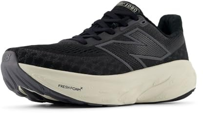 New Balance Fresh Foam X 1080 V14 - Tenis de Correr para Mujer, Negro/Phantom/Sea Salt, 41 EU