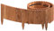 WOLTU Rasenkante, Beeteinfassung Holz, Beetumrandung 203x30 cm, Flexibler Rollborder, Gartenpalisade, Mähkante, Umzäunung für Garten, Dunkelbraun