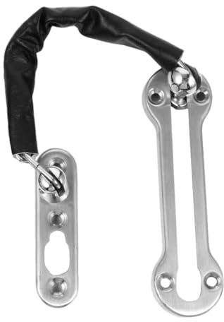 Kisangel Catenaccio in Acciaio Inox per Porte Catena di Sicurezza per Porte D'ingresso Catena Design Moderno e Facile da Installare