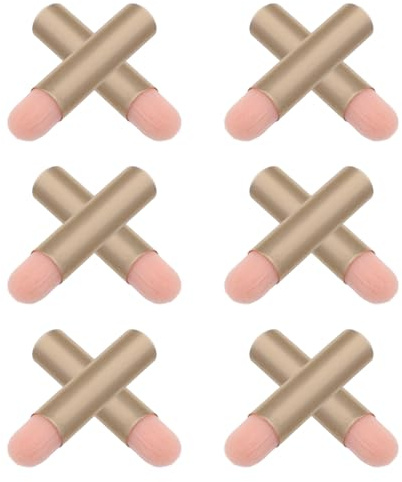 HOMSFOU Set de Brochas de Maquillaje Portátil 12 Piezas para Sombras y Corrector Pinceles Suaves y Tamaño Compacto para Viajes y Retoques Rápidos