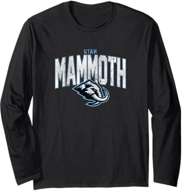 Utah Mammoth - Maglia da Hockey Vintage per Tifosi della NHL Maglia a Manica