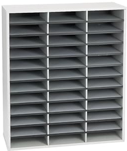 Fellowes Ablagefach für Dokumente melaminbeschichteter Rahmen 36 Fächer 737 x 302 x 881 mm