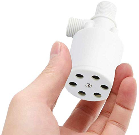 N / A Automatisches Schwimmerventil, 1/2 Zoll vertikale Inneninstallation, Nylon PA66 + lebensmittelechtes Gummi, Weiß