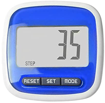 1pc Pocket Pedometer with Belt Clip Pocket Step Counter Pedometer Step Counter Walking Distance Calorie Counter with Large Lcd Display and Belt Clip (blue) Pocket Step Counter Running Counter.