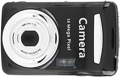 Appareil Photo Numérique Compact,Appareils Photo Jetables Appareil Photo Numérique Mini Digital Outdoor 16Mp 720P 30Fps 4X Zoom HD Digital Video Camera Camcorder (Noir)