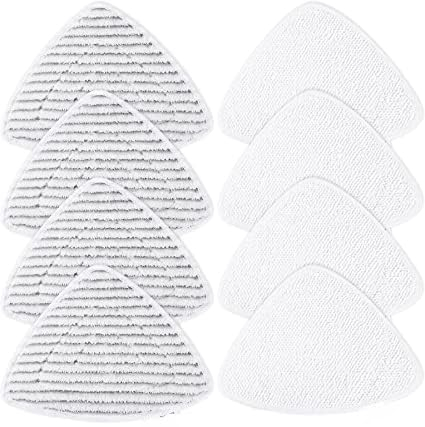 Waschbare Mikrofasertücher – Ersatztücher für Dampfreiniger, Ersatztücher kompatibel mit Vileda Dampfreiniger und Vileda Dampfreiniger (4 Grau + 4 Weiß)