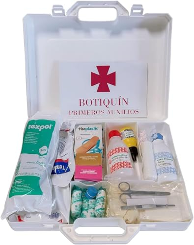 Botiquín de Primeros Auxilios ABD Compacto - Kit Integral Respuesta Inmediata en Emergencias, Excursiones, Viajes y Uso Doméstico - Equipado con Vendas, Toallitas... (Grande)