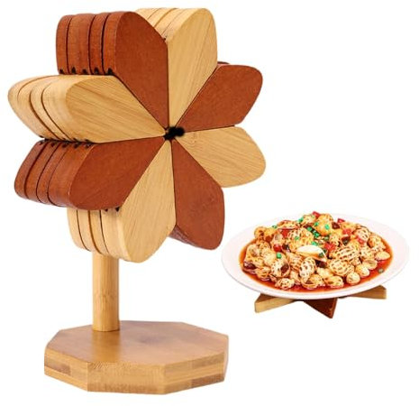 Posavasos para platos calientes, posavasos para ollas y sartenes calientes, agarraderas para ollas resistentes al calor, manteles individuales de cocina | alfombrilla para placa de cocción, posavasos