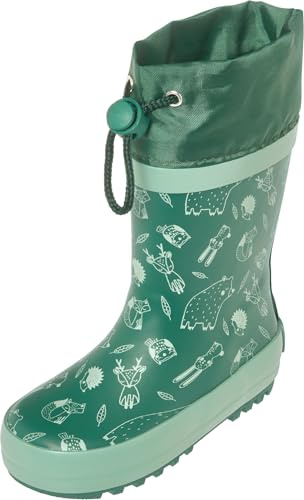 Playshoes Stivali da pioggia unisex per bambini, in gomma petrolio, 26 EU