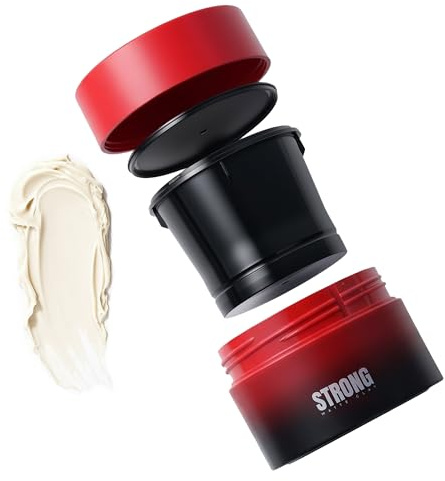 NIZORICK Cire Mat Cheveux Homme, Pâte Coiffante Forte Tenue Pour Des Coiffures Longue Durée, Idéale Pour Une Utilisation Active Et En Extérieur, Parfum Sauvage, Rechargeable (Bois De Santal)