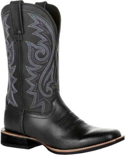 EKalgretrA Botas Cowboy Botas Occidentales de Media Pantorrilla for Hombre, Botas Vaquero Negras y Marrones, Zapatos Cuero Hechos a Mano for, Montar Unisex Punk for Mujer(Black,40)