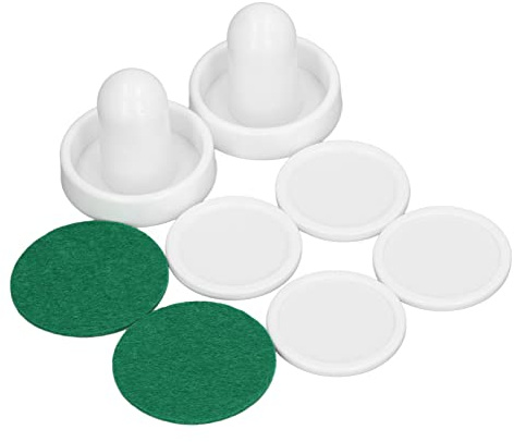 Cryfokt Air Hockeys Tillbehör 60 Mm Pusher och Puckar Kit för Ultimat Spelupplevelse 8 Delar