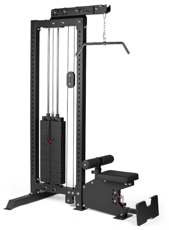 Titan Fitness LAT Tower Machine, Single Stack 300 LB Cable Pull Specialty Machine, LAT Pulldown Low Cable Row Machine, Compact Space-Efficient Trainer, Build Back and Shoulder Strength