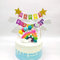 SNOWZAN Regenbogen Luftballons Wolken Kuchen Topper Rainbow Cloud Moon Star Ballon Tortendekoration Geburtstag Kuchen Cake Dekoration Baby Shower kuchendeko Kuchen Party deko mädchen Bunte Flagge