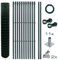 ESTEXO Schweißgitter Gartenzaun Set Komplettset Zaun Gartenzaunset Zaunset Drahtzaun Gitterzaun mit Aufschraubhülsen (1,5 x 25 m)