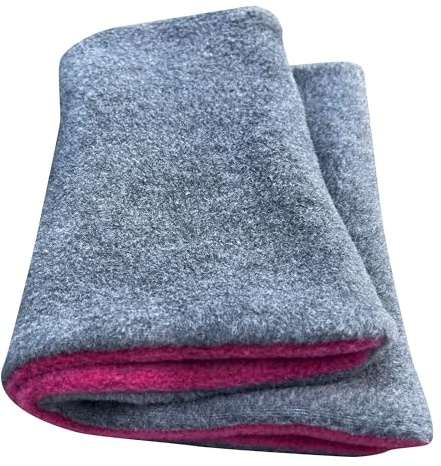 Wollhuhn Scaldacollo invernale per bambini/ragazze, due strati di pile, Antracite/Rosa, Taglia Unica
