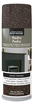 Rust-Oleum pintura efecto Piedra en spray Marrón Mineral 400 ml
