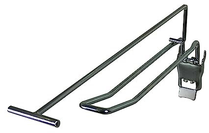 GERSO Lot de 50 crochets doubles avec fermeture à rabat et porte-étiquette L 250 mm