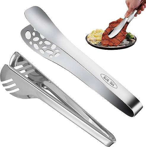 Confezione da 2 pinze per spaghetti pinze per servire pinze da cucina dispenser per pasta pinze per insalata griglia per pasta in acciaio inossidabile lavabile in lavastoviglie