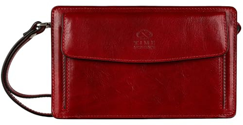 Time Resistance Lederclutch für Herren - Herren Handtasche - Ledertasche Herren - Edles Portmonee - Umhängetasche Herren - Clutch aus Leder
