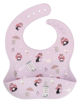 Tutete Babero de Silicona con Bolsillo | Flexible y portátil | Apto para lavavajillas | Sin BPA, PVC ni ftalatos | Ideal para bebés desde 6 meses | fantastic girl