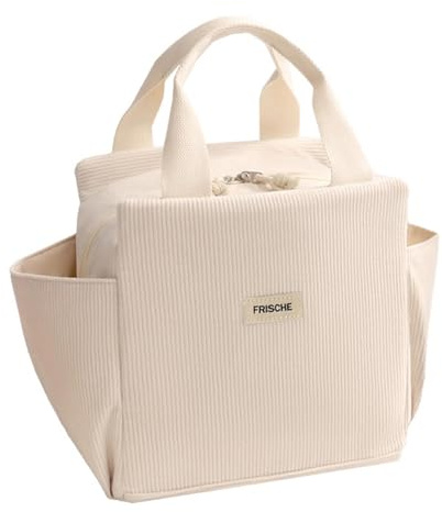 HTTDSLF Bolsa Termica Porta Alimentos, Bolsa de Almuerzo, Bolsas Comida Trabajo, Bolsas Termica Comida Trabajo, Reutilizables Lunch Bag para Almuerzo, Oficina, Viaje, Pícnic o Colegio (12L)