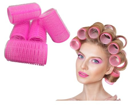 Soft Hair Rollers – No Heat Self Grip Curlers for Women & Girls | Professional Salon & Barber Hairdressing Rollers | Lightweight Plastic Curlers for Volume, Curls & Waves (5, 3.0cm)