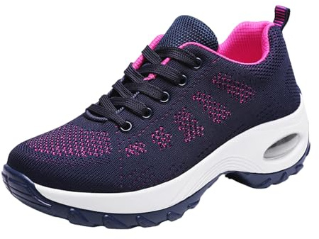 Genérico Deportivas Mujer Running Zapatos Casuales de Malla para Mujer cómodos y Ligeros Correr Jogging Caminar Gimnasio Fitness Atlético Tenis Trabajo Sneakers Ligeros Transpirables Zapatillas