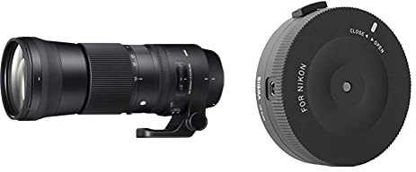 Sigma 745306 150-600mm F/5-6.3 DG HSM Contemporary Zoom Lens for Nikon & 878306 USB Dock Mount for Nikon Lens - Black
