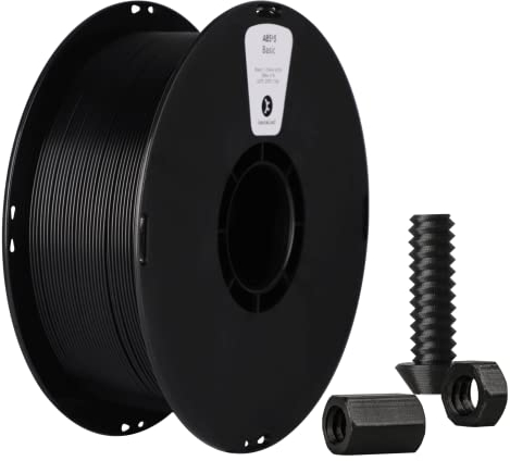 kexcelled ABS Filament 1,75 mm, 3D Drucker Filament, Hochhitzebeständiges und Langlebiges, Maßgenauigkeit +/- 0,03 mm, 1 kg Spule (2,2 lbs), Schwarz